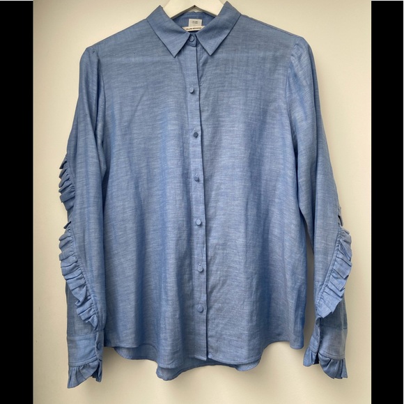 Club Monaco Shirt with ruffle detailing - Picture 4 of 6